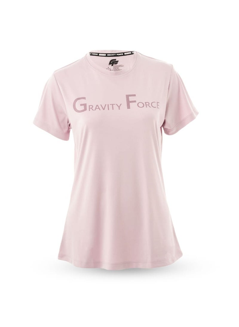 گریوِٹی فورس تيشيرت نسائي جرافيتي فورس بقصة ضيقة – قطن ناعم مسامي بأكمام قصيرة لصيف مريح، ياقة دائرية، ملابس كاجوال يومية ورياضية للجم والنشاطات - Image 1